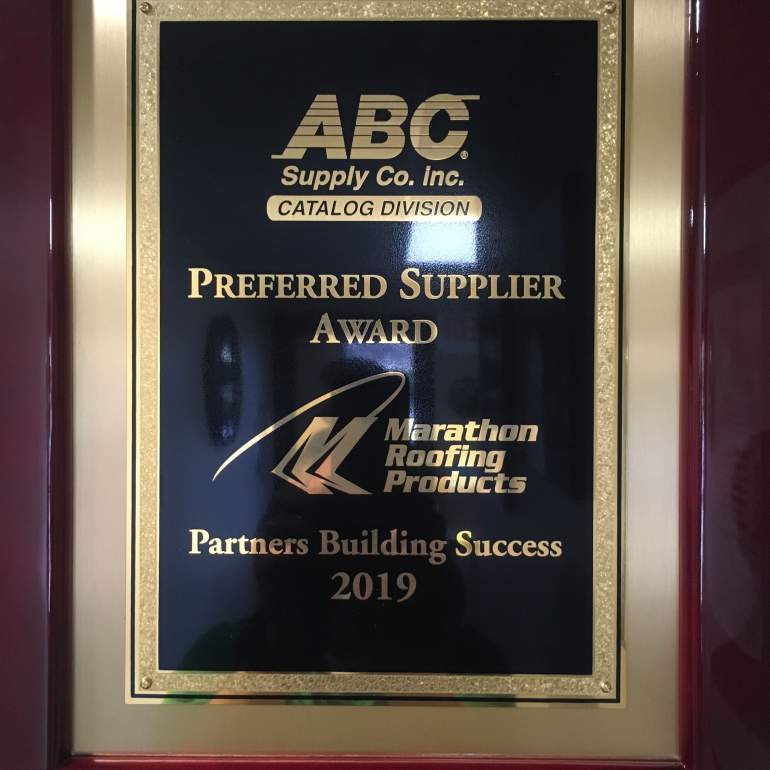 2019 Preferred Supplier Award 