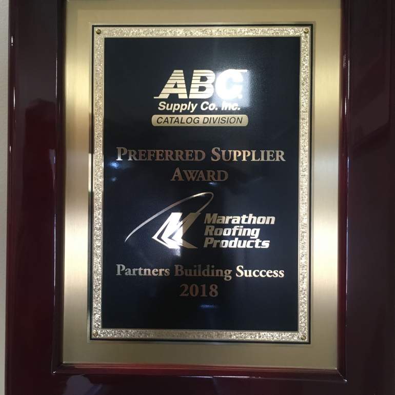 2018 Preferred Supplier Award