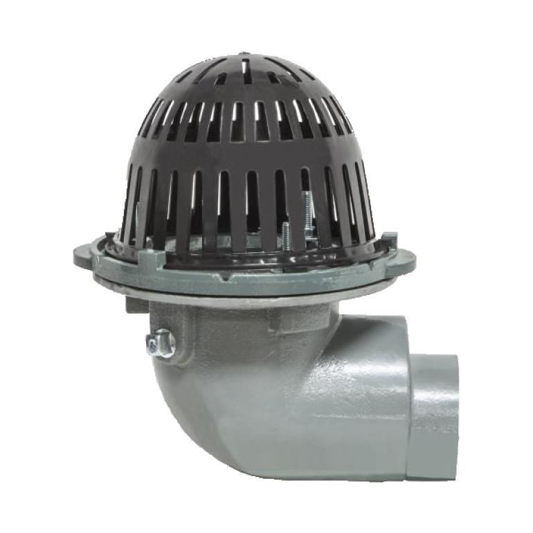 RD-200-SO  Small Body Side Outlet Roof Drain 