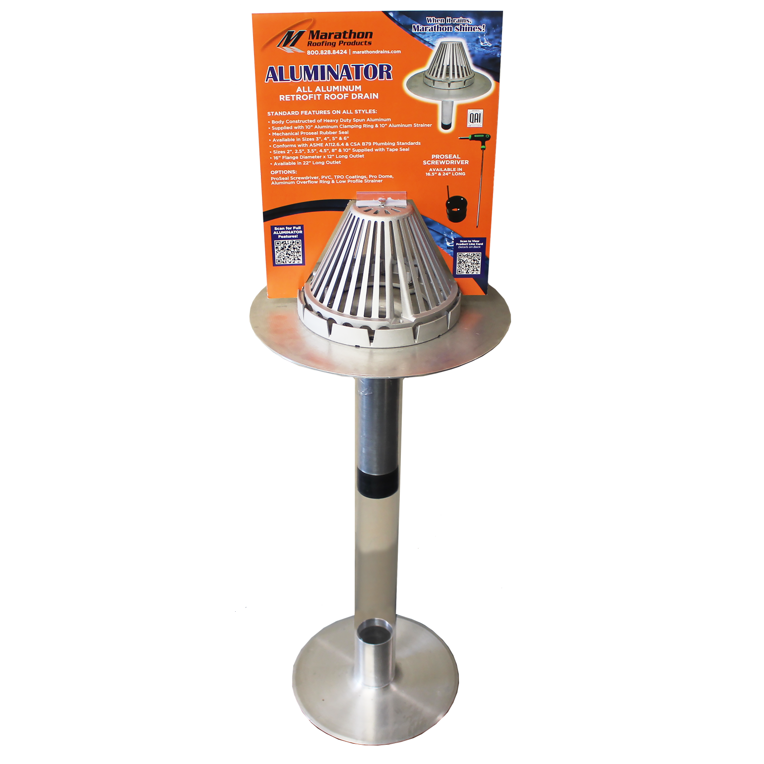Aluminator with Drain Display Marathon Roofing Products, Inc.